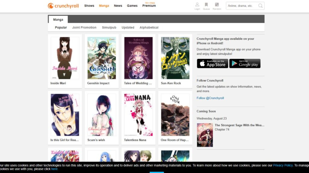 Free manga sites