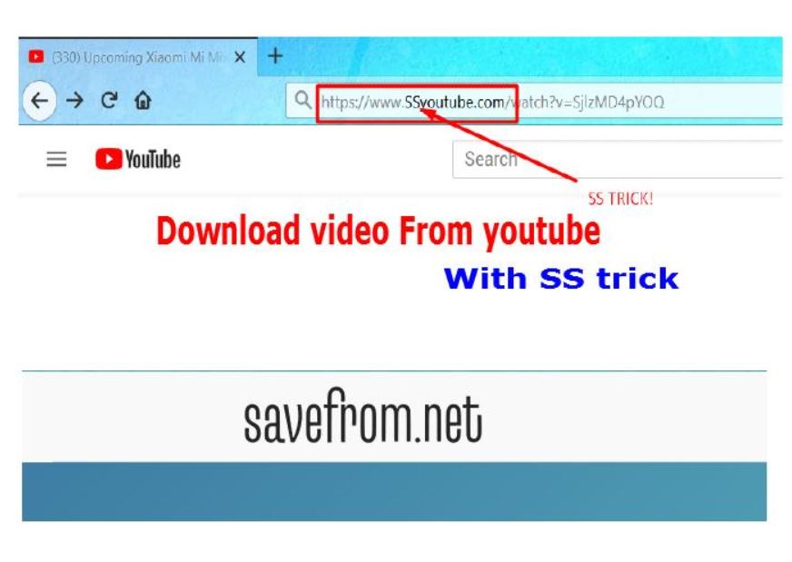 Download Youtube Videos using ss method